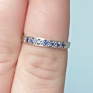Vintage tanzanite sterling silver ring